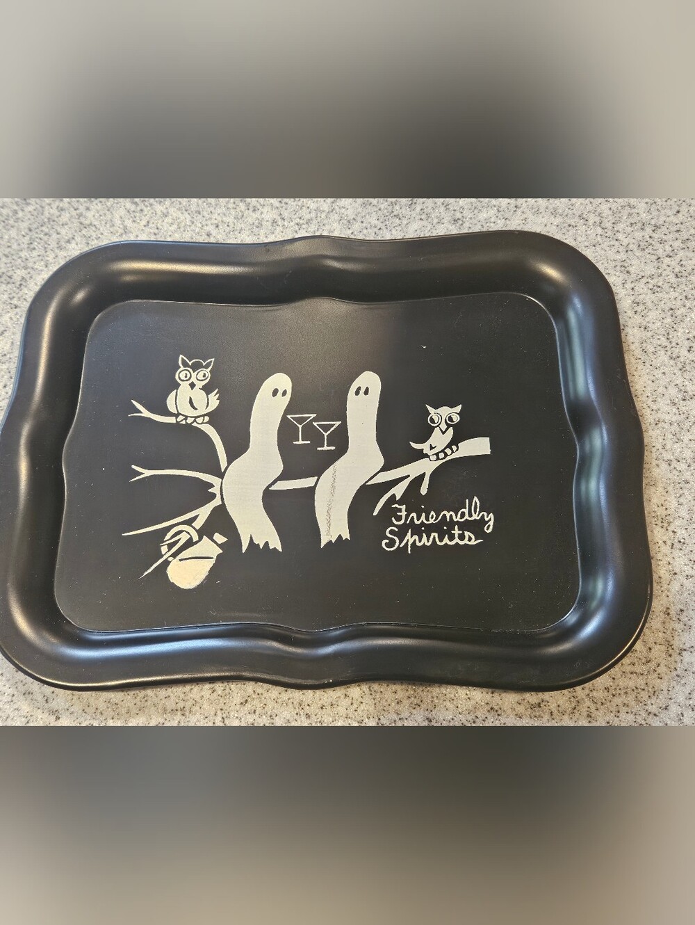Rare Social Supper Friendly Spirits Tray